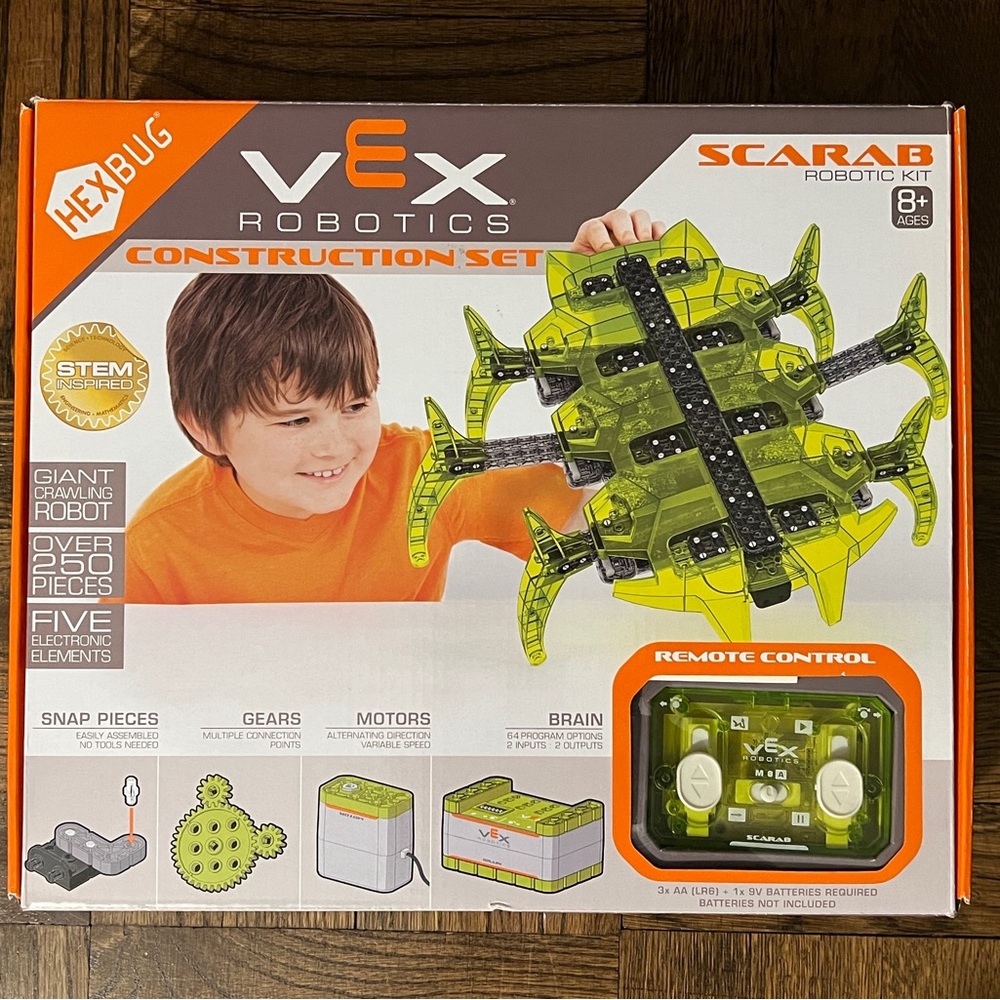 HEX Bug VEX Robotics Remote Controlled Construction Set - Scarab - New